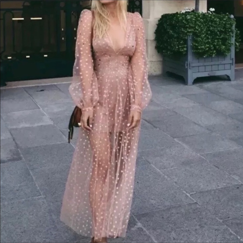 Like New For Love&Lemons Maxi Star Dress M //